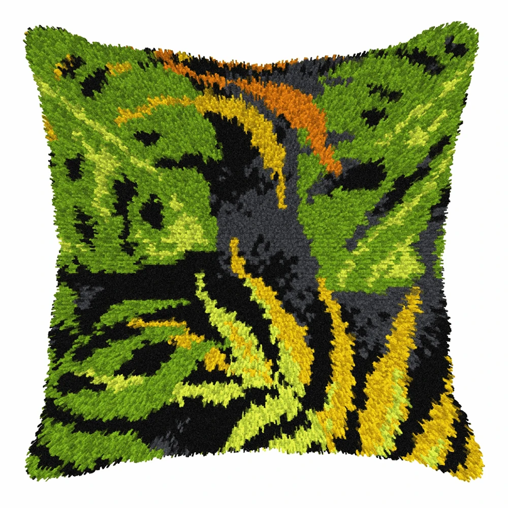 Latch hook pillow kit Crafts for adults Plant Knot package with Pre-Printed Pattern Cushions crafts Kits needlework | Дом и сад
