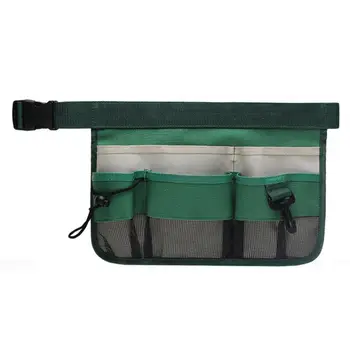

Oxford Electrician Cloth Waist Packs Bag With Belt Cleaning Storage Pouch Tool Holder Black Green