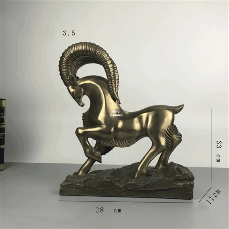1" Статуя Bellwether, кастинговая медь, художественное ремесло, бюст, для дома, полная длина, портретное исследование, украшения, GK, фигурка, игрушка, коробка 33 см, V1007