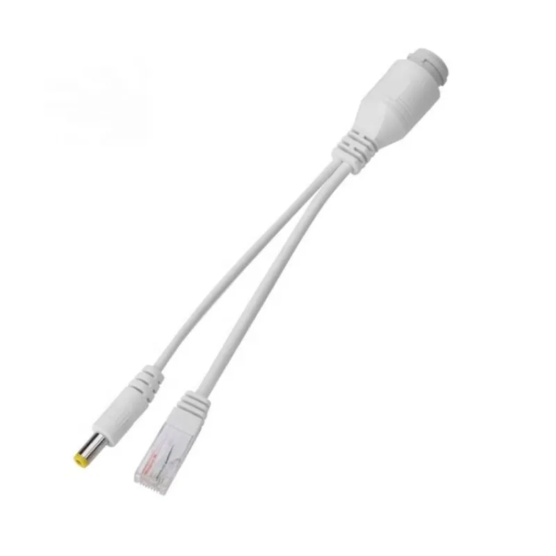 10pcs Waterproof DC 12V2A POE Adapter cable POE switch Cable POE Splitter Injector Separator Combiner