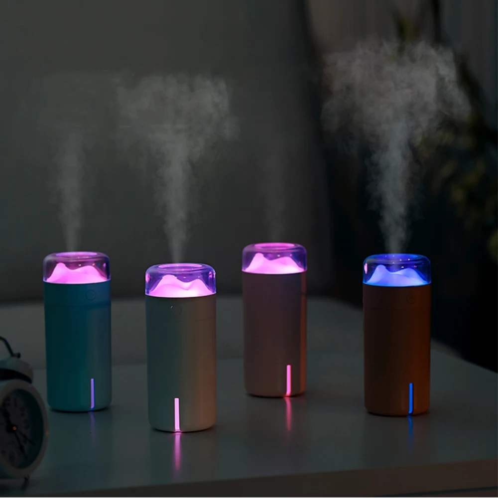 DEKAXI 200ML Mini USB Humidifier Fogger Ultrasonic Aroma Mist Maker Car Home Office Diffuser LED Light Air Purifier Humidifier