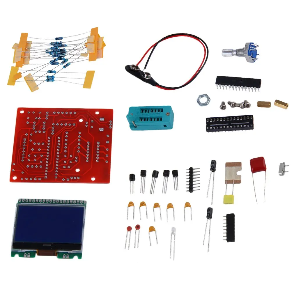 

DIY KITS M328 Transistor Tester LCR Diode Capacitance ESR meter PWM Square wave Frequency Signal Generator Super Deals