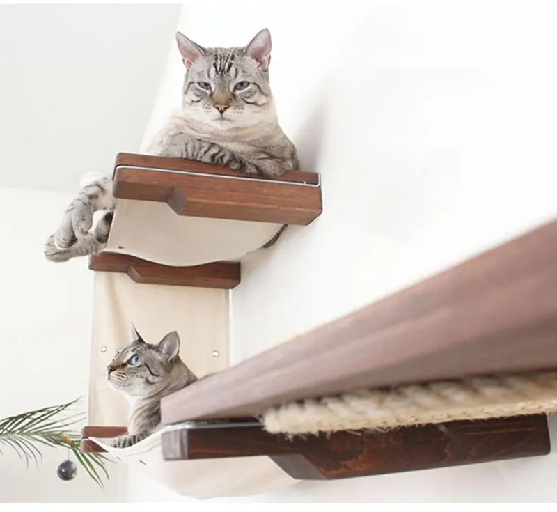 Настенный гамак для кошек Когтеточка дерево домик для кошек мебель для домашних животных игровой домик товары для животных