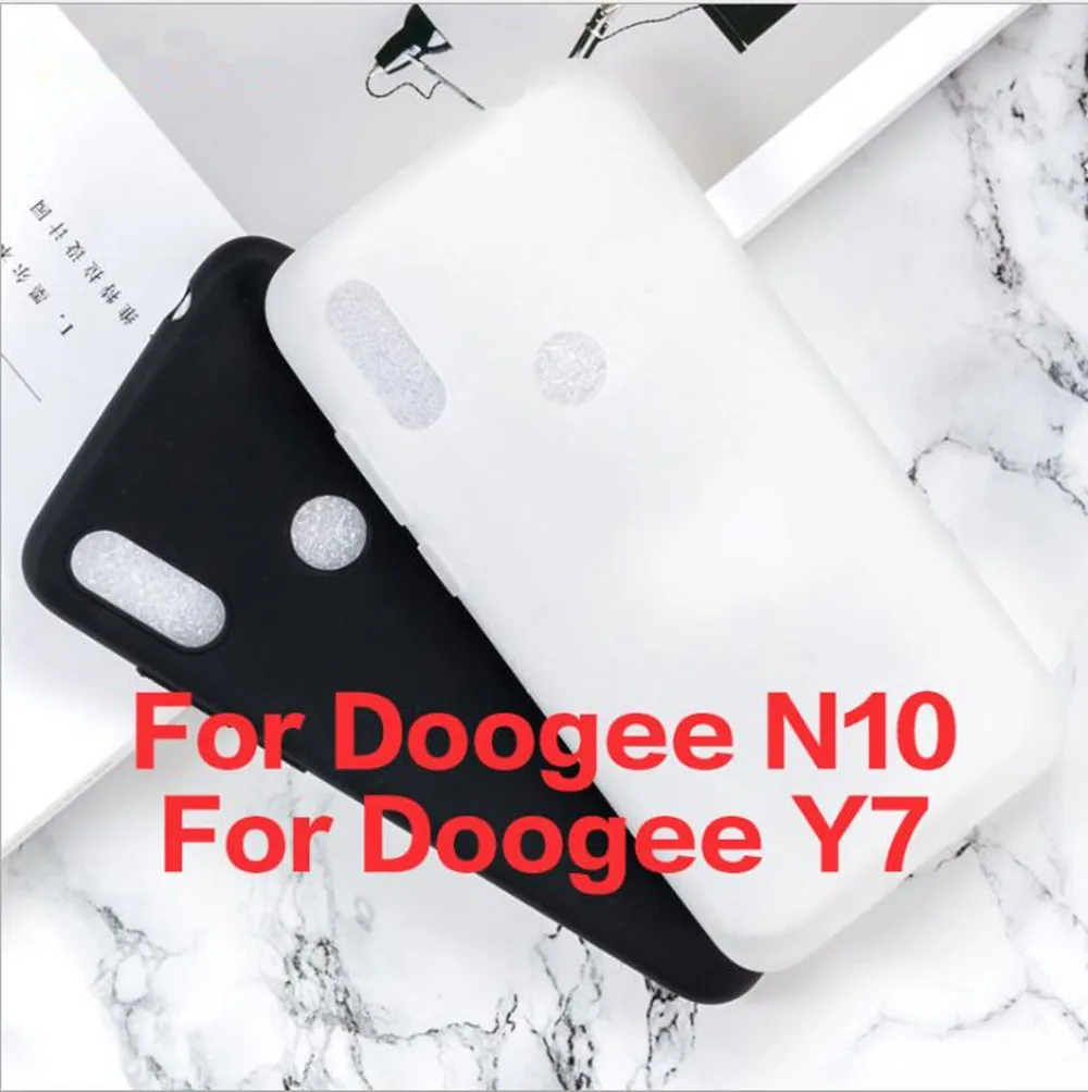 

For Doogee Y7 Case For Doogee N10 Cover + Screen Protector Tempered Glass Protective Film For Doogee N10