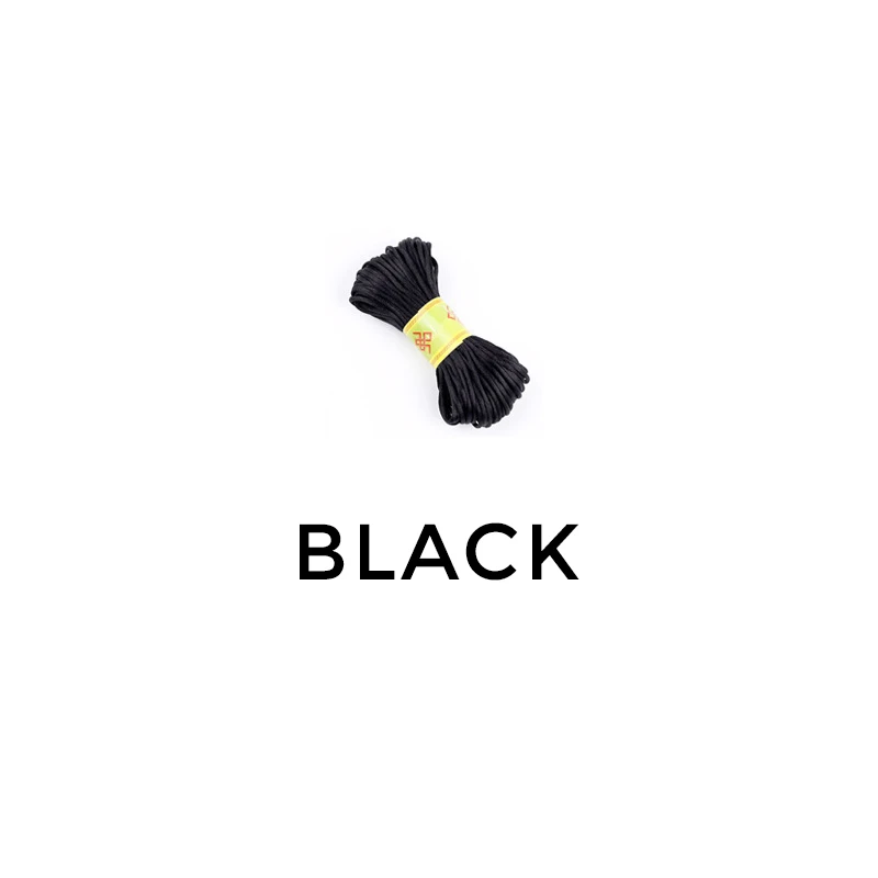 Black 11 цветов Классический ручной ткачество регулируемая красная и Черная веревка цепочка браслет на запястье для женщин модные ювелирные изделия - Окраска металла: Black