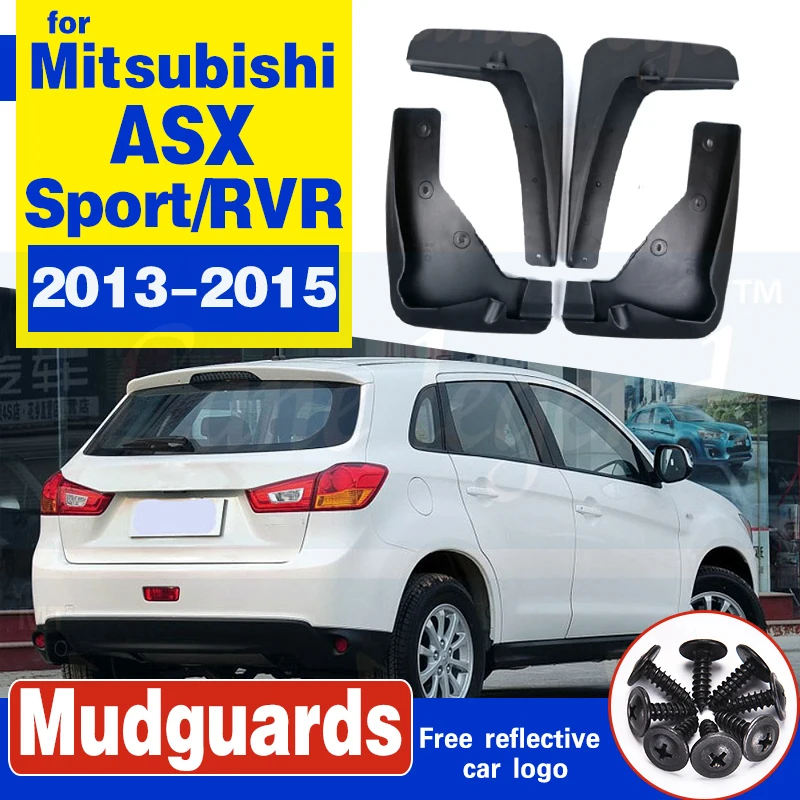 Комплект брызговиков для Mitsubishi ASX 2013 2015 Outlander Sport / RVR 2014 2015|Грязезащита| |