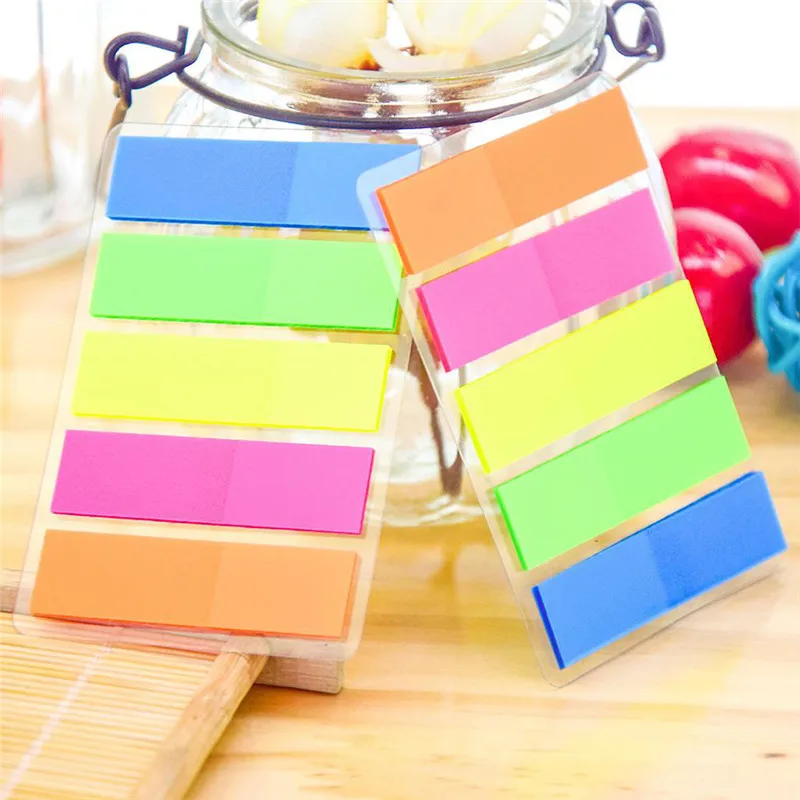

125/100pcs Label Paper Index Memo Pad N Times Sticky Note Bookmark Sticker School Sign Planner Message Stationary Supplies