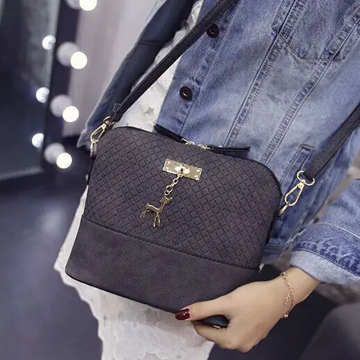 Women Messenger-Bags Shell-Shape Fashion-Bag Luxury Handbag Shoulder Designer with Deer