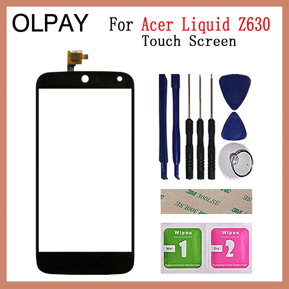 Мобильный телефон сенсорный экран для acer Liquid Z630 5,5 ''дюймовый сенсорный экран стекло дигитайзер панель объектив сенсор стекло Ремонт