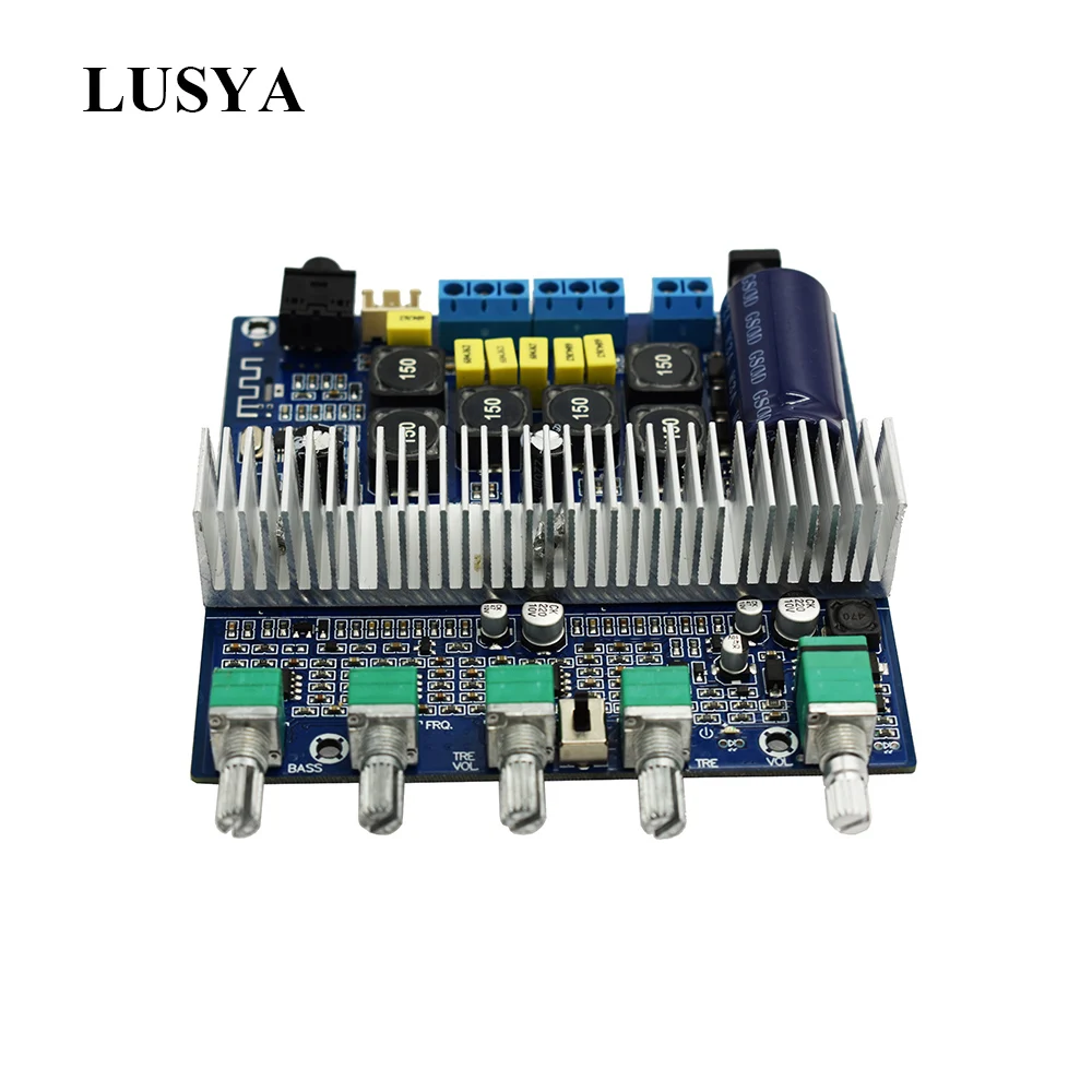 Lusya Bluetooth 5 0 TPA3116D2 сабвуфер усилитель доска 2 1 канала высокой Мощность 2*50 Вт + 100