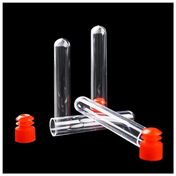 

Clear Plastic Test Tubes with Caps 5ml, 12x60mm, Pack of 30