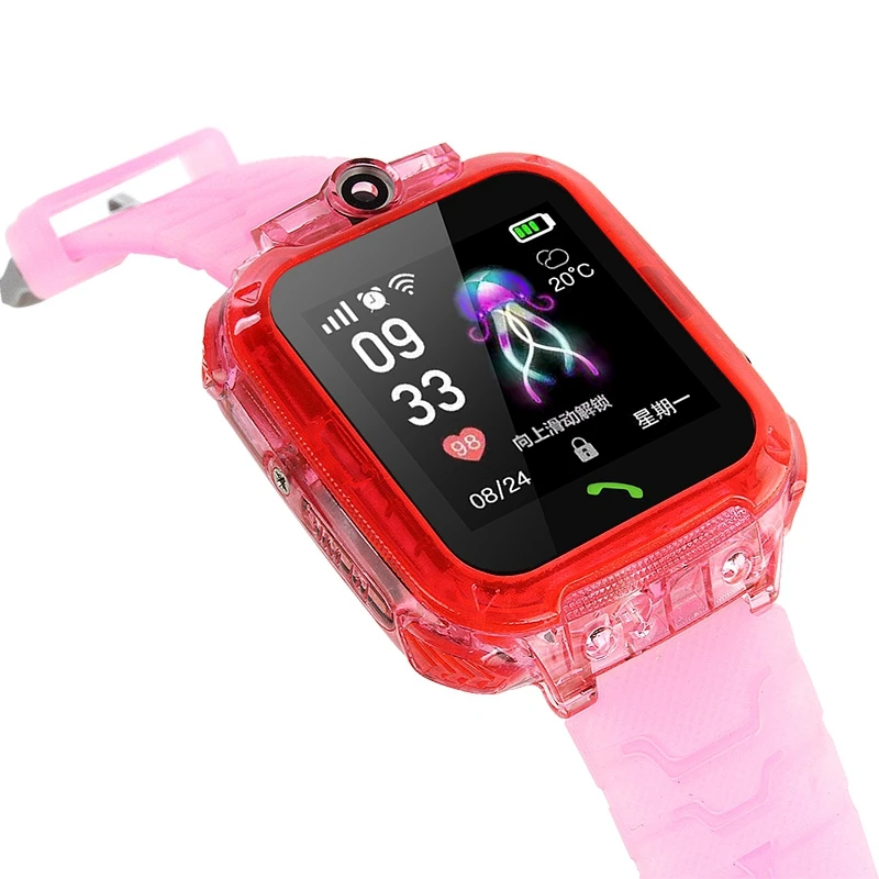 S12 дети телефон Smartwatch с HD экран IP67 Водонепроницаемый gps часы видео чат пресс экран Смарт часы