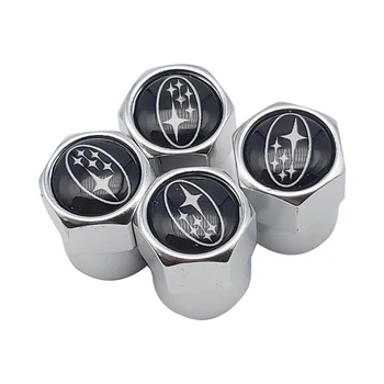

Auto Emblem metal Cap Case For Subaru Impreza Forester Tribeca XV BRZ Car-Styling Badge Accessories 4pcs
