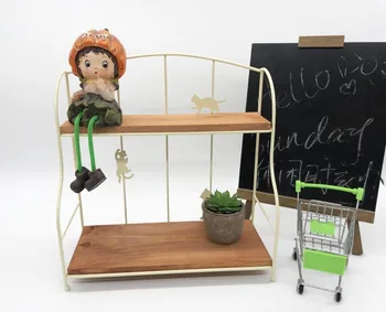 

Modern wrought iron shelf multi-functional Cosmetic storage rack flower frame Japanese fresh storage racks bookshelf LB61602
