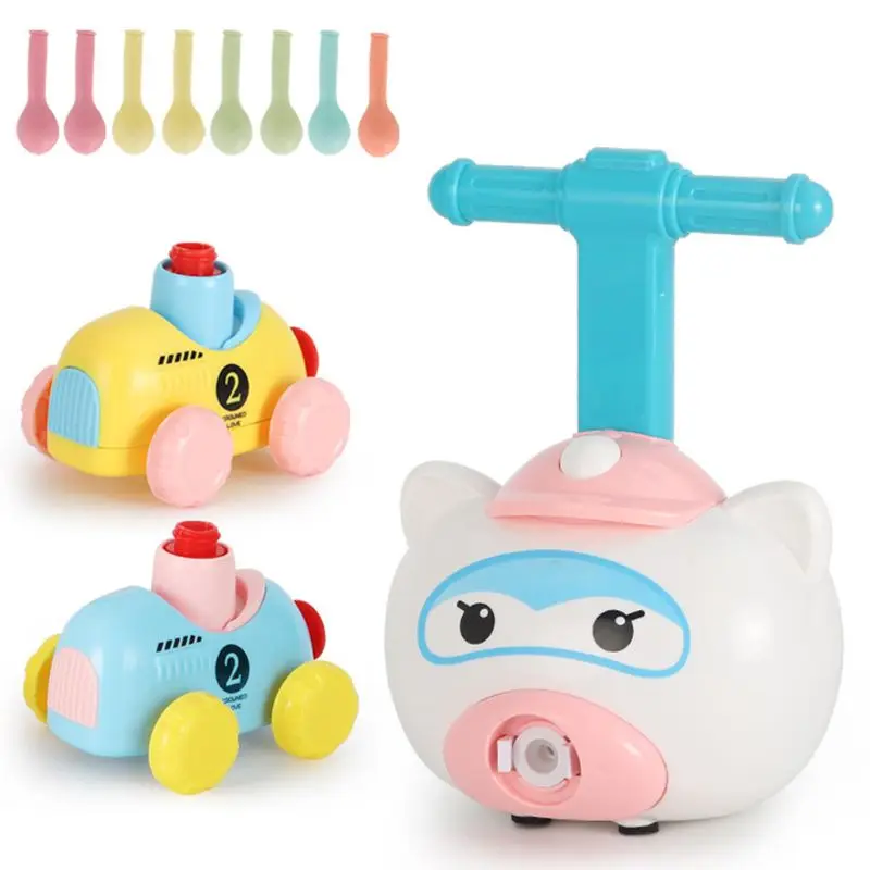

Education Science Experiment Toy Fun Inertial Cartoon Aerodynamic Balloon Car
