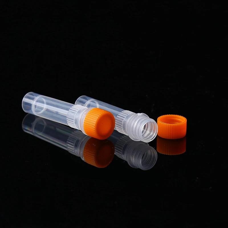 1.5ml PP Lab Cryopreservation Tube Cryotube Freezing Tubes Centrifuge Tube Volume Vials Bottles With Screw Cap ,100pcs