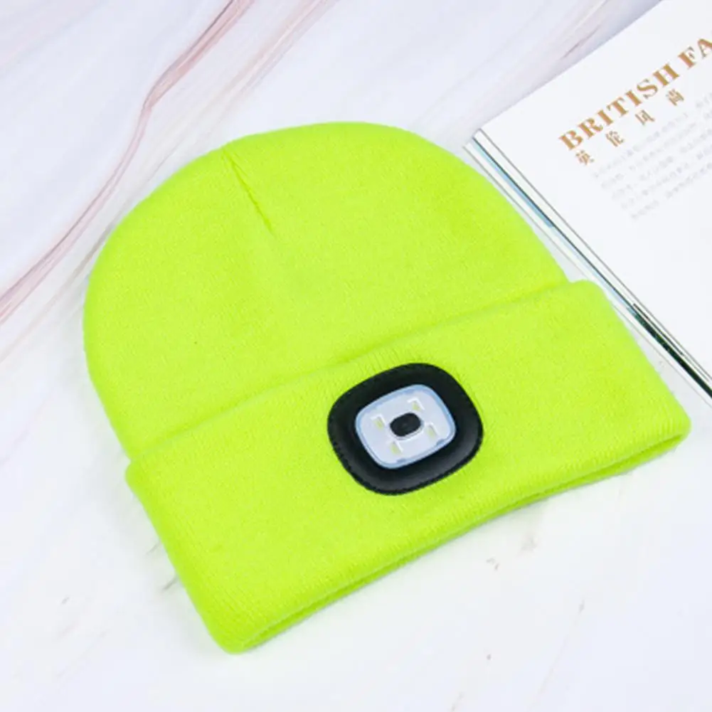 LED Light Hat USB Rechargeable Flashlight Cap LED Beanies Knit Hat Warm Flashlight Hat Hunting,Camping,Jogging,Fishing Cycling