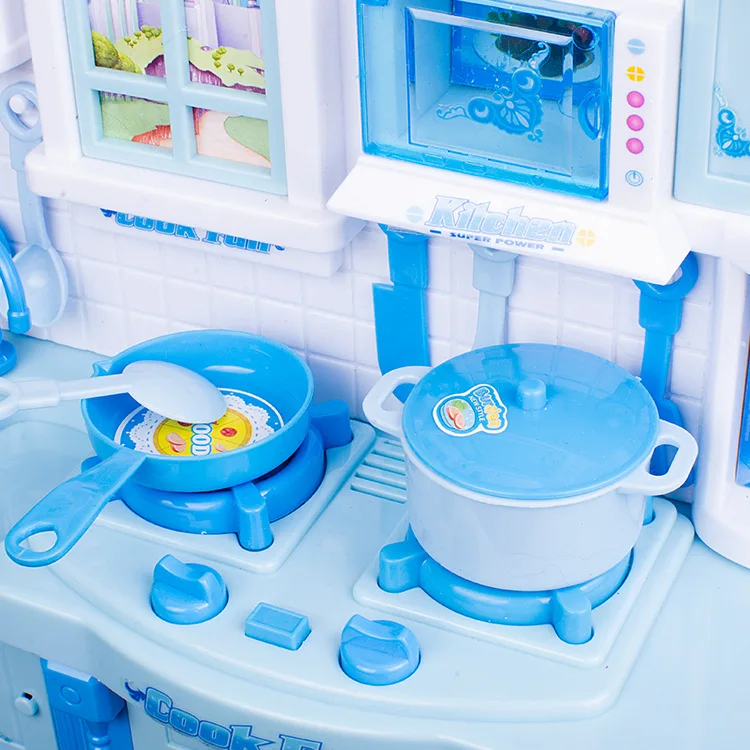 

Model Mini Kitchenette Toy Set Light Included Light Music Children GIRL'S Play House Tableware