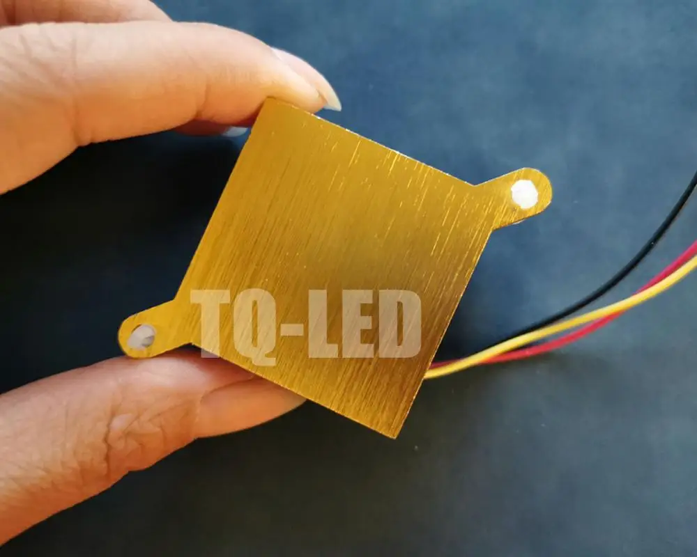 12V Aluminum Led Radiator with Fan for 3W 5W 10W 20W High Power Led Hole distance 60mm Heatisnk with Fan