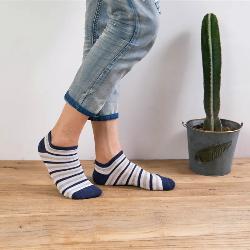 5-Pairs-lot-Unisex-Men-Sock-Patchwork-Solid-Striped-Cotton-Ankle-Sock-Spring-Summer-Casual-Male