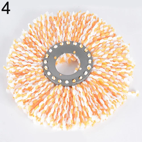 Прочная 360 Вращающаяся головка легкая Волшебная микрофибровая Вращающаяся насадка для пола сменная насадка для уборки дома Прямая поставка - Цвет: Orange
