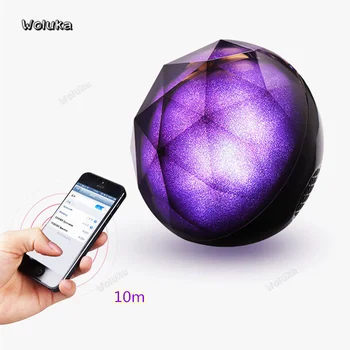 

Wireless bluetooth mini speaker portable colorful crystal magic ball speaker remote control Bass Household car speaker CD50 W05