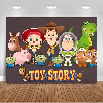 

Photography backdrop cartoon toy story background for photo studio chidlren birthday party decoration anime custom background