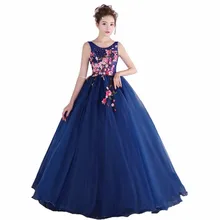 Vestidos Quinceanera 15 Anos бальные Платья пышные платья новое платье для выпускного вечера с аппликацией для вечерние платья с v-образным вырезом Vestido 0009