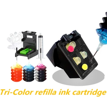 

Refillable Cartridge Replacement for HP 301 Color Ink Compatible for HP Deskjet 2540 3055A 2542 2544 Printer