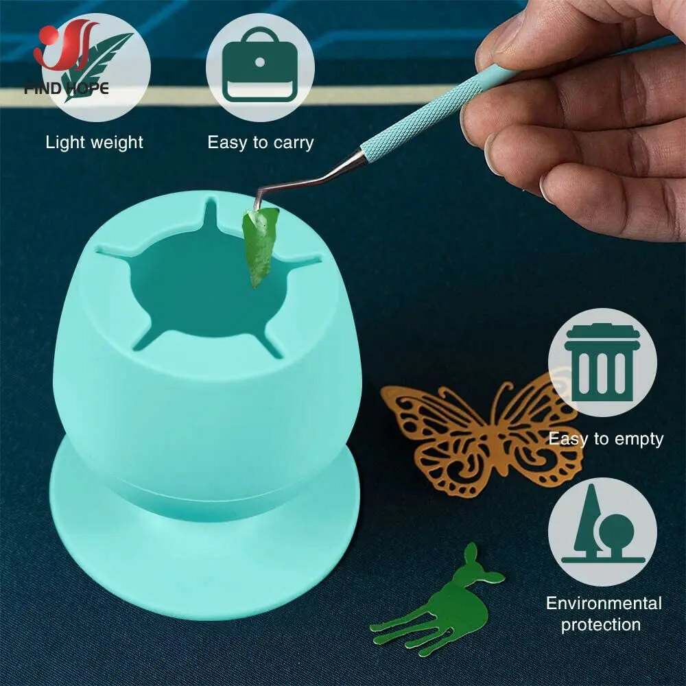 HTVRONT Black Portable Handheld Vinyl Scrap Collector Silicone Suction Cups  for Vinyl Crafting Weeding 