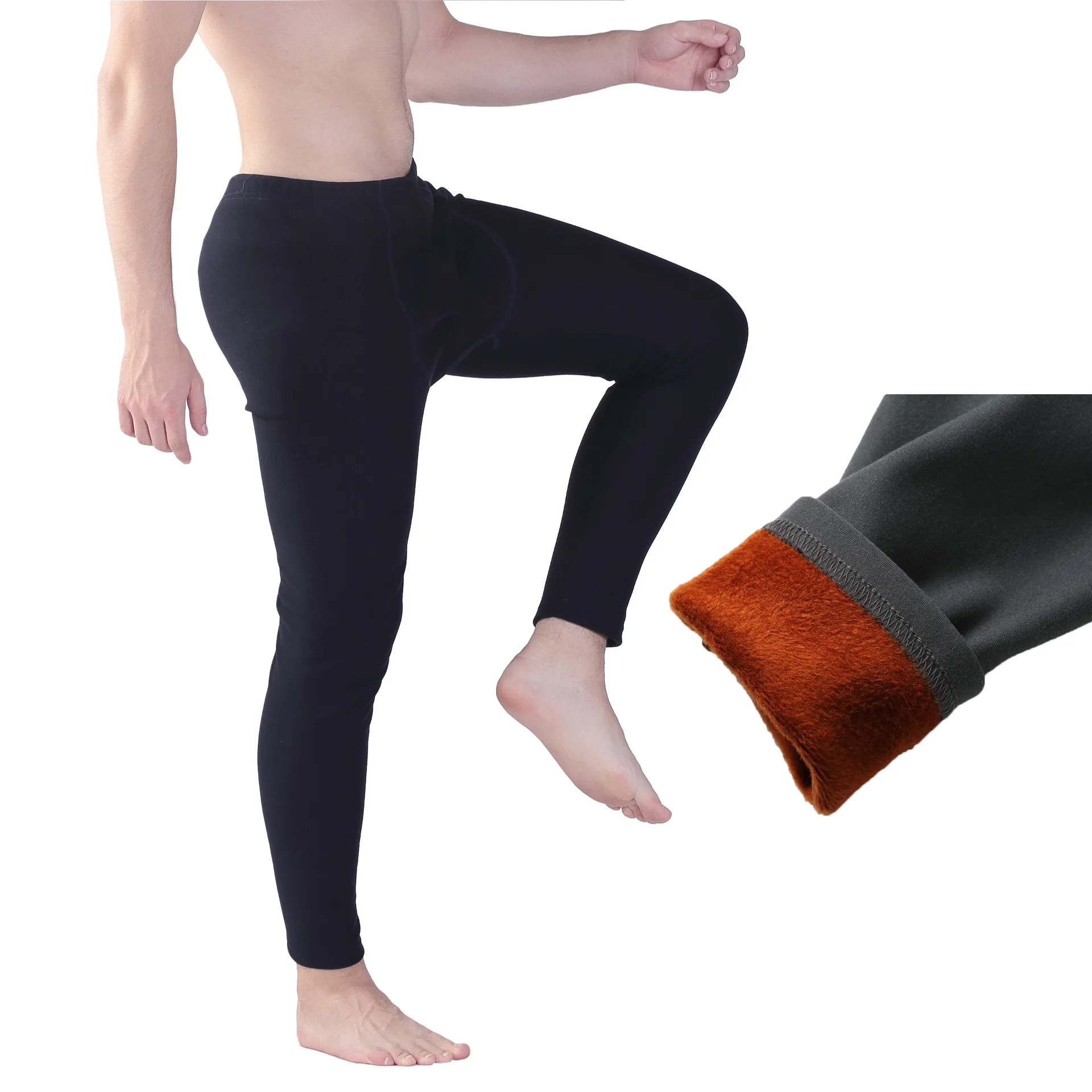 Online Ropa interior térmica de sitka para hombres 2019 otoño invierno nuevo plus vlvet suave grueso cálido invierno pantalones largos johns