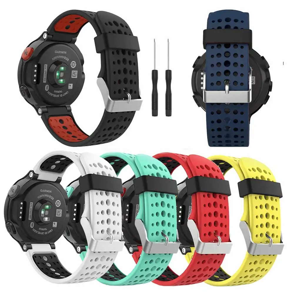 Сменный силиконовый ремешок для часов Garmin Forerunner 230 235 220 620 630 735 Smartwatch спорта на