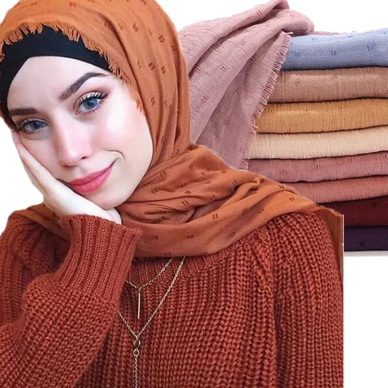 

Solid Color Pleated Tulle scarf High Quality Shawls and Wraps Solid Color scarf islamic Muslim Hijabs Female Foulard 90*180cm