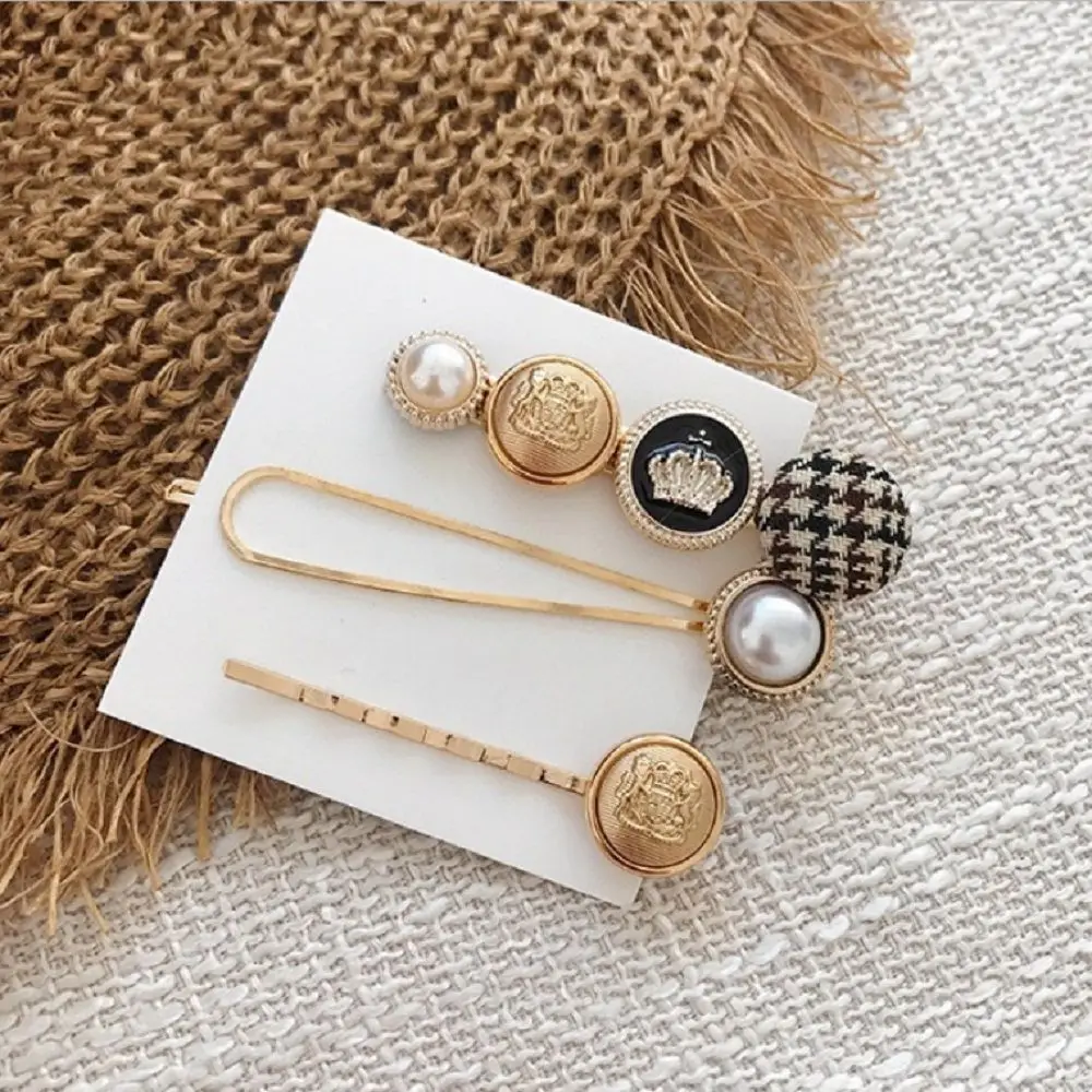 New 3pcs 1Set Korea Vintage Imitiation Pearl Hairpins Fashion Hair Accessories Houndstooth Button Imitiation Pearl Hair 1 New 3pcs 1Set Korea Vintage Imitiation Pearl Hairpins Fashion Hair Accessories Houndstooth Button Imitiation Pearl Hair 5