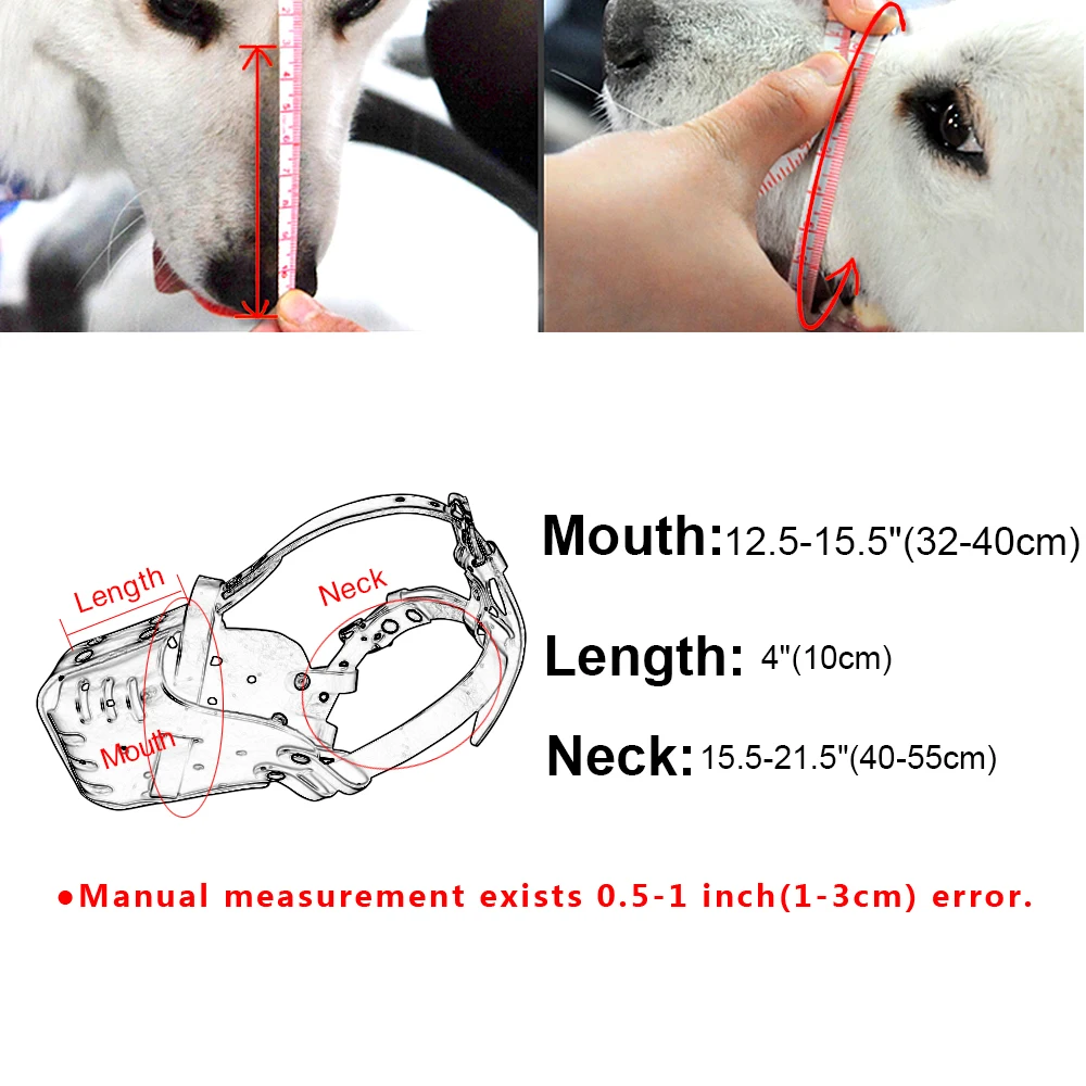 Adjustable Leather Dog Muzzles Anti Bark Bite Pet Mouth Mask Chew Dog Muzzle Pet Products For Large Dogs German Shepherd Pitbull