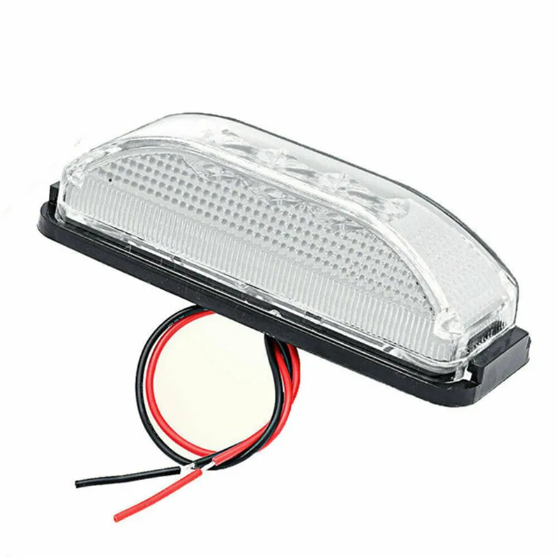 Pick Up Truck Light Waterproof Trailer Lights Clear White Lights 12V 3 LED Fender Front Side Cab Pickup RV Truck Side Marker led marker lights