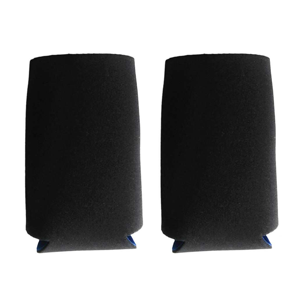 2x Neoprene Can Cooler Sleeve Covers for Beer Soda Juice Pop Beverage Drinks - Black