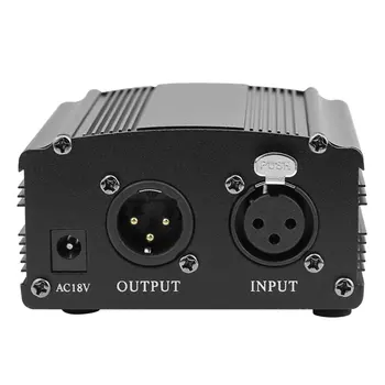 

ONLENY USB 1- Channel 48V Phantom Power Supply w/ Adapter XLR Audio Cable for Condenser Micro Microphone Recording Equipment