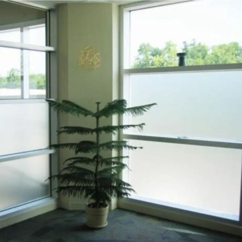 

45x200cm Decorative Films Waterproof Privacy Frosted Office Door Home Bathroom Bedroom Window Glass Sticker Film