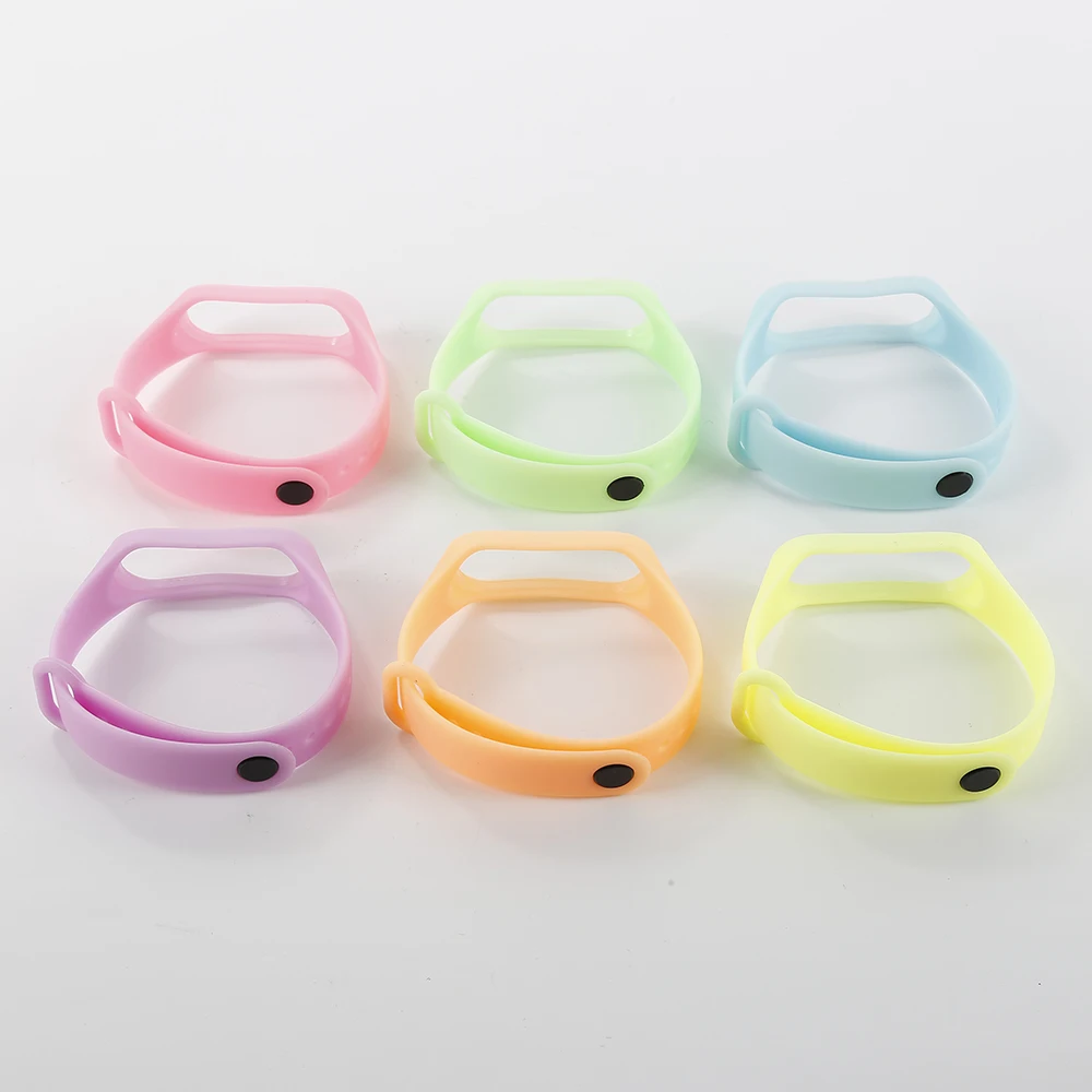 Светящийся цветной ремешок для Xiaomi mi 3 4 ремешок для mi Band 3 браслет ремешок для mi Band 3 аксессуары браслет для mi 3 браслет-браслет