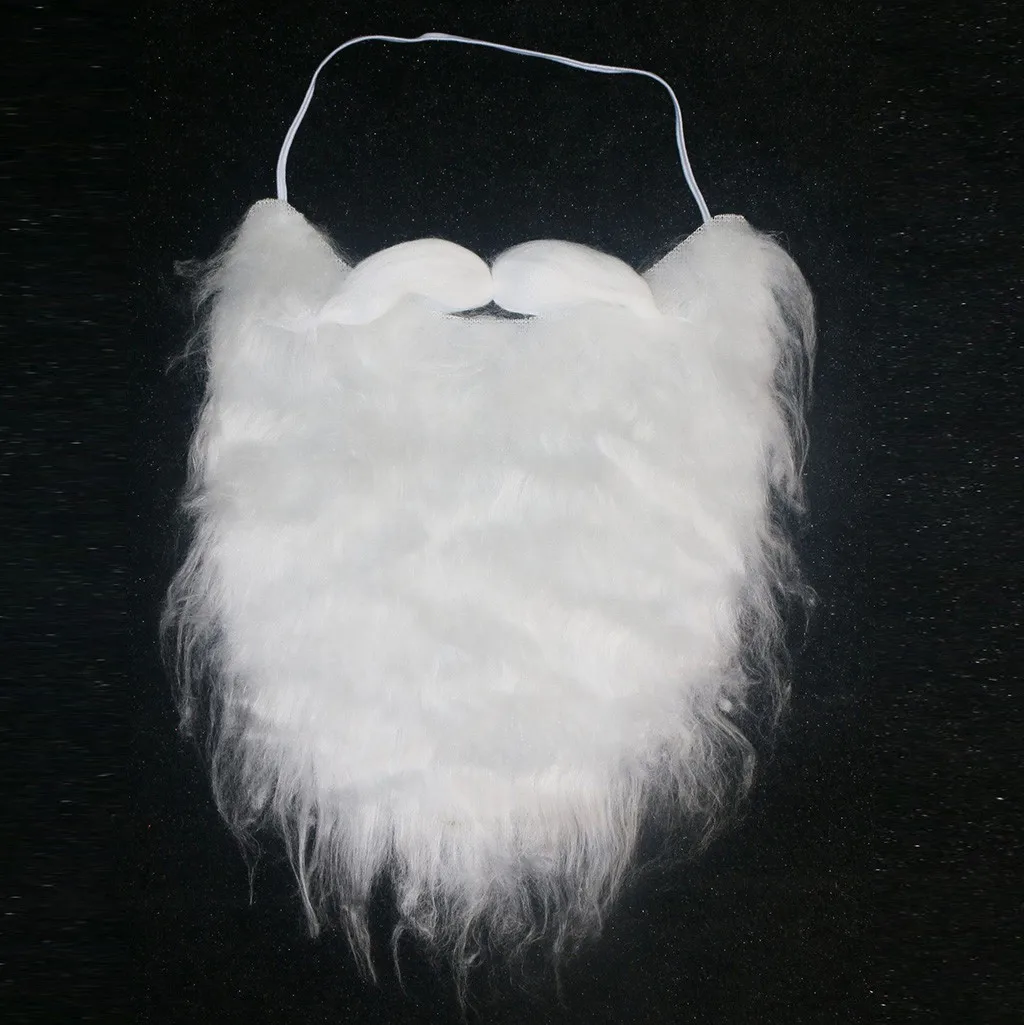 Santa's Beard- Christmas Santa Claus Beard Fake Beard On Accessory Costume New Christmas Wig Party Decoration Props#JP