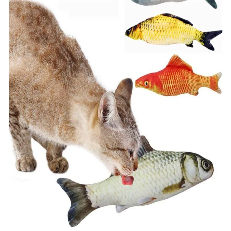 

cat catnip toy kitten chewing interactive fish shape toy chew bite scratch pillow board toys cats playing scratching post