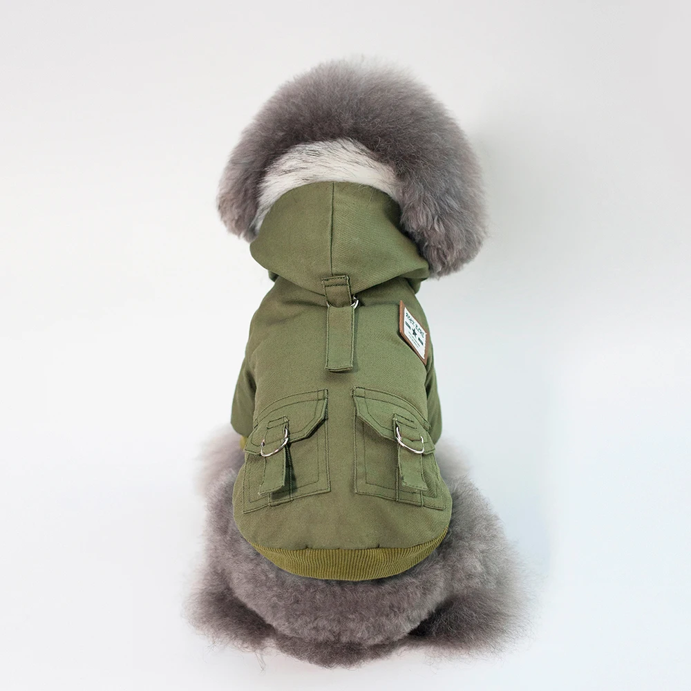 Warm Pet Clothes Winter Dog Jacket Coat Hooded Pets Puppy Chihuahua Clothing Hoodies For Small Medium Dogs Pug French Bulldog