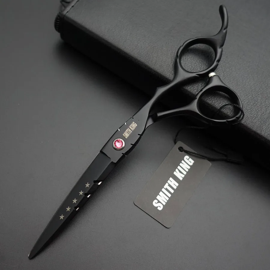 leather case Cutting 6 дюймов Профессиональный набор парикмахерских ножниц, Ножницы Для Стрижки И Истончение+ расческа+ наборы - Цвет: leather case Cutting