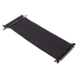 Carte d'extension de port adaptateur PCI Express PCIe 3.0, câble flexible 16x à 16x, angle de 90 degrés, ascenseur de carte d'extension à grande vitesse 