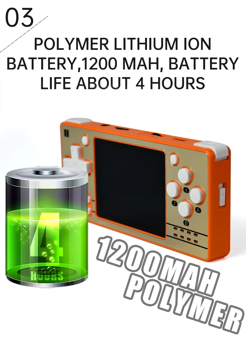 POWKIDDY Q20 MINI Open Source 2.4 Inch OCA Full Fit IPS Screen Handheld Game Console Handheld Game Players Classic Handheld