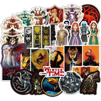 

100pcs Cartoon Stickers Game Of Thrones Stickers TV Series For Luggage Car Laptop Notebook Decal Fridge Skateboard Sticker F2