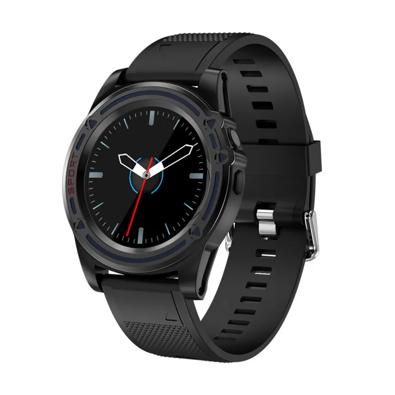 black Спортивные Смарт-часы Bluetooth Браслет фитнес-трек браслет поддержка sim-карты - Цвет: black