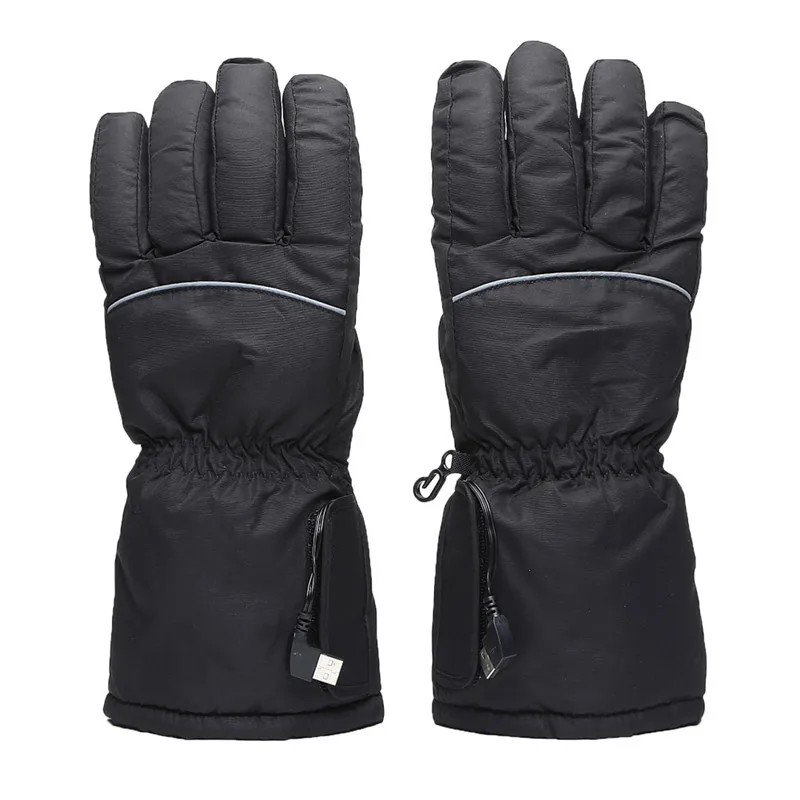 Usb Электрический 5-й Аккумулятор Отопление Открытый Горячий палец перчатки лыжные зимние мужские женские перчатки толстые перчатки с подогревом можно мыть