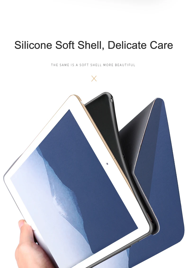 Tablet Case For Xiaomi Mi Pad 4 Case 8.0'' 2018 Mipad4 mi pad4 Folding Folio Cover Funda Painted Flip Stand Protective Shell